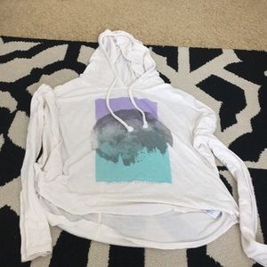 white american eagle t-shirt hoodie